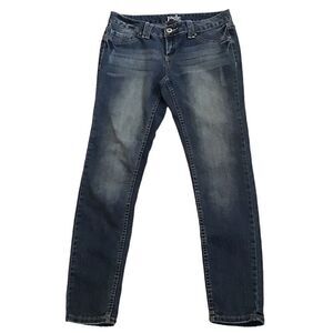 Jade Denim Straight Leg Blue Jeans Size 9/10 Embroidered Pockets